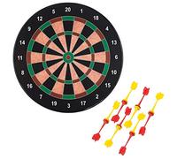 Playtastic Cible magnétique Ø 40 cm avec 12 fléchettes Rouges et Jaunes