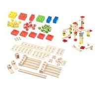 Playtastic : Circuit à billes en bois, 100 pièces G