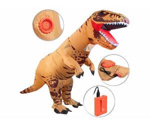Playtastic Costume gonflable T-Rex à piles pour adulte jusqu’à 1,90 m