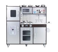 Cuisine premium pour enfants - PLAYTASTIC - Avec accessoires - Bois et métal - 92 x 82,5 x 30 cm