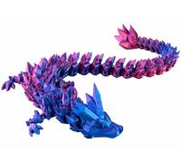Playtastic Dragon imprimé en 3D 28cm dans son œuf - coloris bleu / violet