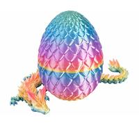 Playtastic Dragon imprimé en 3D 28cm dans son œuf - coloris Multicolore