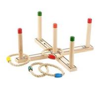 Playtastic Jeu en bois de lancer d'anneaux