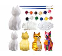 Playtastic Lampe LED chat à peindre avec kit de peinture