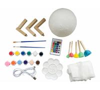 Playtastic Lampe lune RVB rechargeable et télécommandée avec kit de peinture