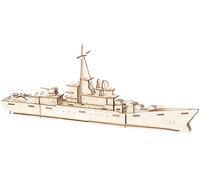 Playtastic Maquettes 3D en bois : Destroyer - 83 pièces