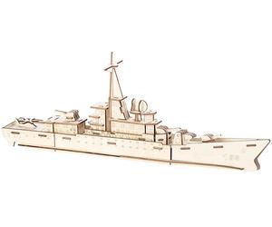 Playtastic Maquettes 3D en bois : Destroyer - 83 pièces