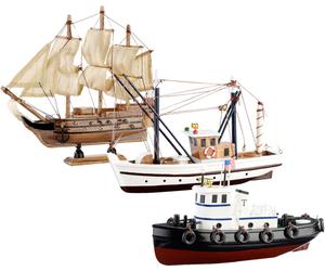 Playtastic Pack de 3 bateaux en kit