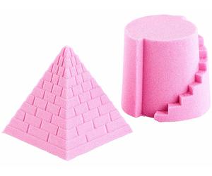 Playtastic Sable cinétique, moulable et stable - 500 g - fin - rose