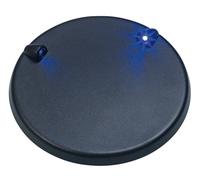 Playtastic Socle lumineux Ø 9,5 cm avec 2 LED bleues pour modèles réduits