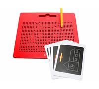 Playtastic Tablette de dessin magnétique de voyage 31 x 25,5 cm - coloris rouge