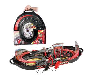 Playtastic Valise avec circuit de course intégré, alimentation par piles