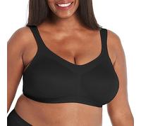 Playtex 18 Hour Active Breathable Comfort Wireless, Full-Coverage Bra, Smoothing Support Soutien-Gorge à Couverture Totale, Noir véritable, 105F Femme