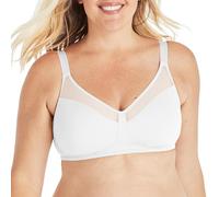 Playtex 18 Hour Smoothing Minimizer Wirefree Bra Us4697 Soutien-Gorge minimisant, Opaque, Blanc, 110C Femme