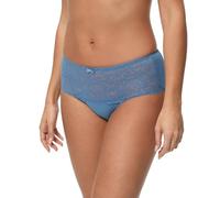 Playtex Culotte Femme Midi Cœur Croisé Féminin Recyclé Douce et Confortable x1, Océan Bleu, 3XL