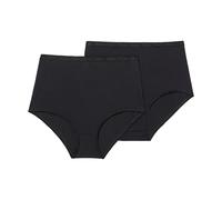 Playtex Culotte Maxi Coton Bio Ultra-Confortable Femme x2, Noir, 4XL
