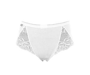 Playtex Culotte Midi Coton Féminine et Dentelle Femme x2