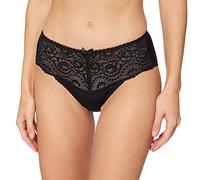 Playtex Culotte Midi Flower Elegance Confortable x1 Femme, Noir, XXL