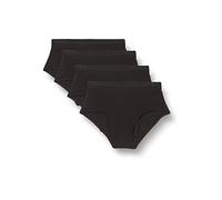 Playtex Femme Organic Cotton Midi X4 Brief, Noir, L EU