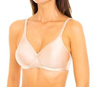 Playtex Femme Wirefree Soft Cup Satiny Micro Support X1 Bra, Beige, 95B EU