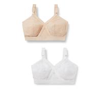 Playtex Lot de Soutiens-Gorge sans Armatures Classique Cœur Croisé Femme x2