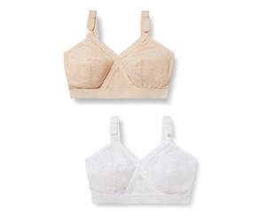Playtex Lot de Soutiens-Gorge sans Armatures Classique Cœur Croisé Femme x2