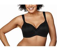 PLAYTEX Secrets Coverage Underwire, Balconette T-Shirt Bra for Full Figures Soutien-Gorge, Opaque, Noir véritable, 100F Femme