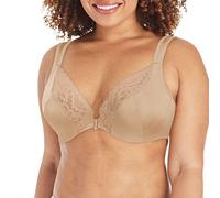 Playtex Secrets Dreamwire Front Close, Poke Smoothing Soutiens-gorge anti-humidité pour femme, bretelles antidérapantes, taupe, 120A