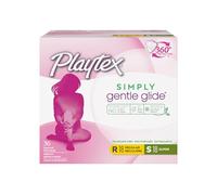 Playtex Simply Gentle Glide Lot de 36 tampons non parfumés avec absorption régulière et super absorbante (l'emballage peut varier)