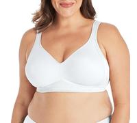 Playtex Smoothing Wireless, 18 Hour Plus-Size T-Shirt Bras Available, No Show, 4049 Soutien-Gorge à Couverture Totale, Blanc, 115B Femme