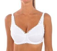 Playtex Soutien-Gorge avec armatures Cœur Croisé Classic Organic Cotton Femme x1, Blanc, 90D