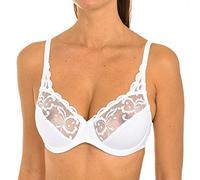 Playtex Soutien-Gorge avec Armatures en Microfibre Essential Elegance Embroidery Femme x1, Blanc, 100C