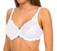 Playtex Soutien-Gorge avec Armatures Flower Elegance en Dentelle Maintien Parfait x1 Femme, Blanc, 100C