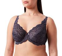 Playtex Soutien-Gorge Femme avec Armatures Flower Elegance En Dentelle Maintien Parfait x1, Gris Bleuté, 75C