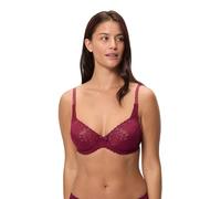 Playtex Flower Elegance Soutien-Gorge à Armatures en Dentelle Femme x1, Cerise Noire, 115E