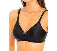 Playtex Soutien-Gorge sans Armature Satin Micro Support Femme x1, Noir, 105D
