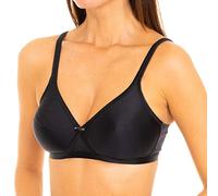 Playtex Soutien-Gorge sans Armature Satin Micro Support Femme x1, Noir, 110C