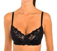Playtex Soutien-Gorge sans armatures dentelle raffinée Essential Elegance Lace Femme x1 , Noir, 90B