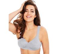 Playtex Soutien-gorge sans fil Ultimate Lift 18 heures, soutien-gorge sans armatures avec soutien, soutien-gorge sans fil à couverture complète pour un confort quotidien, Gris cristal., 100B