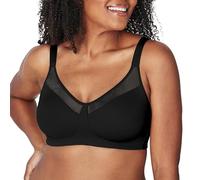 Playtex Women's 18 Hour Smoothing Minimizer Wirefree Bra US4697, Black, 38D