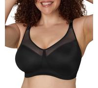 Playtex Women's 18 Hour Smoothing Minimizer Wirefree Bra US4697, Black, 38D
