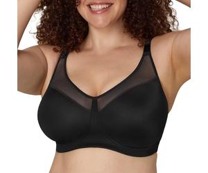 Playtex Women's 18 Hour Smoothing Minimizer Wirefree Bra US4697, Black, 38D