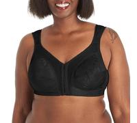 Playtex Women's Front-Close Bra, Black, 46D