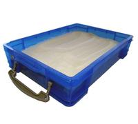 PlayTherapySupply Small 4 Liter Portable Sand Tray with Lid