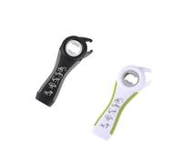 PLAYTHROUGH Lot de 2 décapsuleurs multifonctions 5 en 1 pour ouvrir facilement le bouchon torsadé, le bouchon de bouteille, le couvercle de mise en conserve et la languette de canette (noir gris