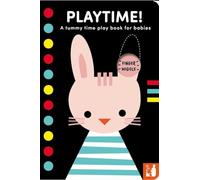 Playtime!: A high-contrast fold-out tummy time book with finger wiggle holes for babies