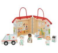 Playtive Set de jeu transportable en bois (hôpital)