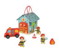 Playtive Set de jeu transportable (voiture de pompiers)
