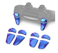 PlayVital Accessoires Manette pour ps4 Gâchette,Bouton Extension pour ps4 Slim Pro Controller Tigger Stop-Caméléon Violet Bleu