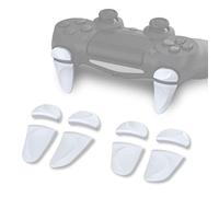 PlayVital Accessoires Manette pour ps4 Gâchette,Bouton Extension pour ps4 Slim Pro Controller Tigger Stop-Blanche